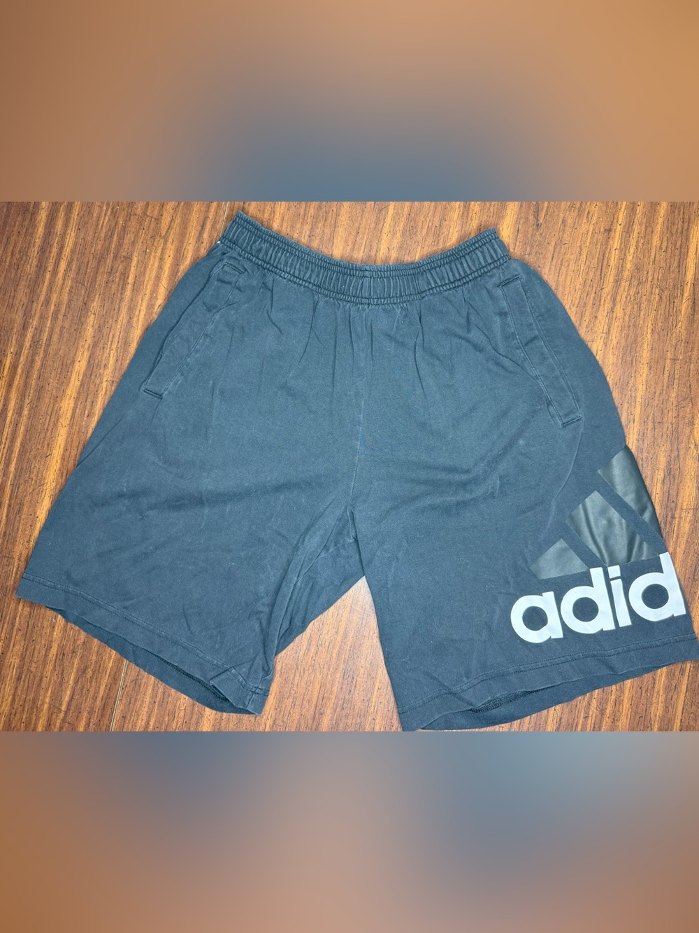 adidas Black Men's Athletic Shorts with Logo